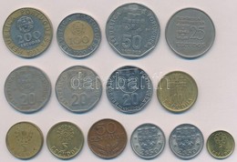 Portugália 14db-os Vegyes érme Tétel T:2,2-
Portugal 14pcs Of Mixed Coins C:XF,VF - Unclassified