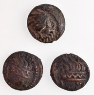 Kelták Kr. E. ~II. Század Br érme, Kapos-völgyi Típus (3x) (2,2g/2,15g/2,43g) T:2-,3
Celtic Tribes ~2nd Century BC Br Co - Non Classificati