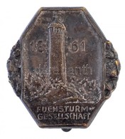 Németország DN 'Rókatorony Társaság 1861' Fém Jelvény, Hátoldalán 'Wernstein Jena' (26x27mm) T:2
Germany ND 'Fox Tower S - Ohne Zuordnung