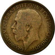 Monnaie, Grande-Bretagne, George V, 1/2 Penny, 1919, B+, Bronze, KM:809 - C. 1/2 Penny