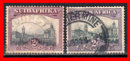 SOUTH AFRICA 2 SELLOS AÑO 1927-28 - Oficiales
