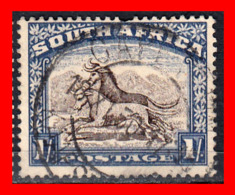 SOUTH AFRICA  SELLO AÑO 1927-28GNU SINGLE, AFRIKAANS - Oficiales