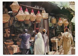 Maroc-- Métiers-- Marchands De Fruits Secs Et De Paniers  (animée) - Autres & Non Classés