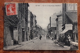 LE TEIL (07) - RUE DE LA REPUBLIQUE COTE NORD - Le Teil