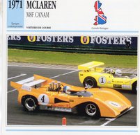 McLaren M8F Can-Am  (1971) - Voiture De Course  -   Fiche Technique/Carte De Collection - IndyCar