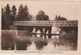 BEAUMOTTE LES MONTBOZON   70  HAUTE SAONE   CPA  SEPIA   LE PONT SUR L'OGNON    - - Other & Unclassified