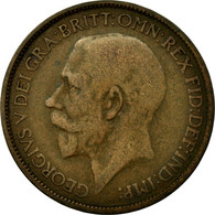 Monnaie, Grande-Bretagne, George V, 1/2 Penny, 1925, B+, Bronze, KM:809 - C. 1/2 Penny