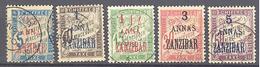 Zanzibar: Yvert N° Taxe 1/5° - Used Stamps