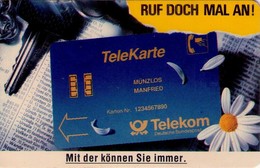 TARJETA TELEFONICA DE ALEMANIA. TeleKarte 1 (serial-number 1010). A13 09.90 (452) - A + AD-Series : Werbekarten Der Dt. Telekom AG