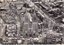 29 - QUIMPER : Vue Aérienne De La Cathédrale Et De La Rivière L'Odet - CPSM Grand Format 1953 - Finistère - Quimper