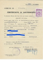 FISCAUX ITALIE TIMBRE COMMUNAL PIGNA 5 LIRE ROUGE  1964 - Sin Clasificación