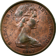 Monnaie, Nouvelle-Zélande, Elizabeth II, 2 Cents, 1967, TB+, Bronze, KM:32.1 - Neuseeland