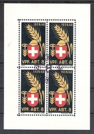 Schweiz Soldatenmarken Verpflegung Vpf. Abt. 8 ° Feldpost - Labels