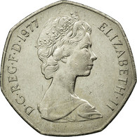 Monnaie, Grande-Bretagne, Elizabeth II, 50 New Pence, 1977, SUP, Copper-nickel - 50 Pence