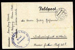 A5788) Böhmen & Mähren Feldpostfaltbrief Pilsen 23.07.43 N. Schweinfurt - Briefe U. Dokumente