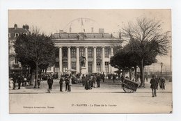 - CPA NANTES (44) - La Place De La Bourse (belle Animation) - Photo Armoricaine N° 27 - - Nantes