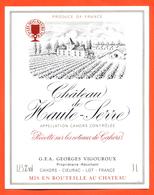 étiquette Double Magnum Vin De Cahors Chateau De Haute Serre  Vigouroux à Cieurac - 300cl - Cahors
