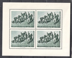 Schweiz Soldatenmarken Artillerie Feld-Haubitz Bttr. 165 ** Pferde Reiter Horses - Labels