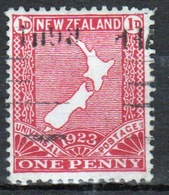 New Zealand 1923 King George V 1d Carmine Stamp. - Unused Stamps