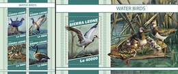 Sierra Leone 2018, Animals, Water Birds, 4val In BF+BF - Albatros