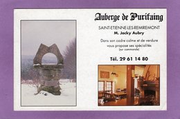 88 SAINT ETIENNE LES REMIREMONT Auberge De Purifaing M. Jacky Aubry Bar R Estaurant - Saint Etienne De Remiremont