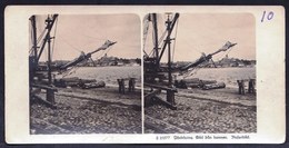 PHOTO STEREOSCOPIQUE - SWEDEN - JÖNKÖPING - VIEW OF HARBOUR - PORT - HAFEN !! AROUND 1906 - Stereo-Photographie