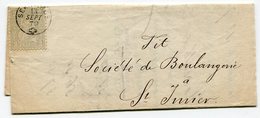 RC 11341 SUISSE 1872 - 2c TARIF IMPRIMÉ DE SERRIERES POUR ST IMIER BOULANGERIE PRIX COURANT DES FARINES - Cartas & Documentos