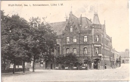 LÜBZ Mecklenburg Wall Hotel Bes L Schmaddebeck Belebt Feldpost 10.4.1916 Gelaufen - Parchim