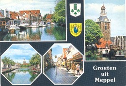 Meppel, Goeten Uit Meppel   (Een Raster Op De Kaart Is Veroorzaakt Door Het Scannen;de Afbeelding Is Helder) - Meppel