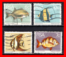 SUIDWES AFRICA 4 SELLOS AÑO 1975 GALJOEN - Timbres De Service