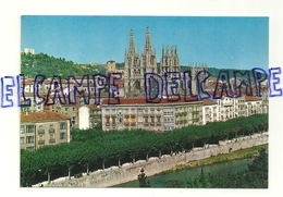 Delcampe - Espagne. Burgos. Avenue Generalisimo Et Cathédrale - Burgos