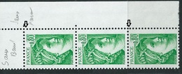 [27] Variété : N° 1970c Type Sabine GT Sans Phos Timbre Plus Petit + Normal + Timbre Plus Grand Se Tenant ** - Unused Stamps