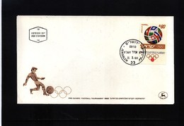 Israel 1968 Olympic Football Tournament FDC - Zomer 1968: Mexico-City