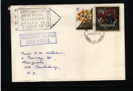 Cook Islands 1971 Space / Raumfahrt Apollo 14 South Pacific Splashdown Interesting Cover - Oceania