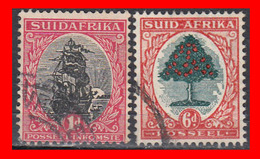 SUID AFRICA 2 SELLOS AÑO 1926 - Dienstmarken