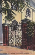 South Carolina Charleston Gateway To St Michael's Churchyard 1946 - Charleston
