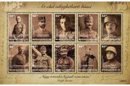 HUNGARY - 2018. S/S - Heroes Of World War I.  MNH!!! - WW1 (I Guerra Mundial)