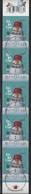 HUNGARY - 2018.  Christmas Strip  / Snowman USED!!! - Probe- Und Nachdrucke
