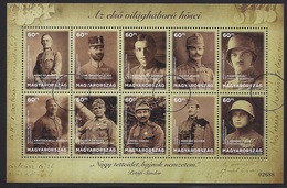 HUNGARY - 2018. S/S - Heroes Of World War I.  USED!!! - Ensayos & Reimpresiones