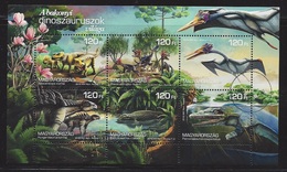 HUNGARY - 2018. S/S -  The Bakony Dinosaurs / Prehistoric Animals USED!!! - Ensayos & Reimpresiones