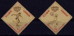 Kuba Cuba 1962 Sport - Diskuswerfen Gewichtheben - MiNr 775 + 772 ** - Halterofilia