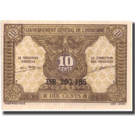 Billet, FRENCH INDO-CHINA, 10 Cents, Undated (1942), KM:89a, TTB+ - Indochine