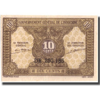 Billet, FRENCH INDO-CHINA, 10 Cents, Undated (1942), KM:89a, TTB+ - Indochina