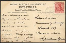 GERMANY: Postcard (view Of Portugal, Cintra, Palacio D. Maria Pia) Posted At Sea To Buenos Aires On 7/AU/1910 With Germa - Altri & Non Classificati