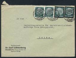 GERMANY: 5 Covers Used Between 1934 And 1941, Including One With Twin Values Of 6Pf. (Michel 516 And 550, Two Of Each On - Other & Unclassified