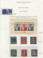 GERMANY - ALLIED OCCUPATION: Collection Of Used And Mint Stamps In Marini Album, Almost Complete And Of Excellent Qualit - Autres & Non Classés