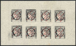 ARGENTINA: Reprint Of 1927 To Commemorate  The Centenary Of Governor Pujol, Block With The 8 Overprinted Types, Excellen - Corrientes (1856-1880)