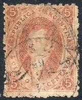 ARGENTINA: GJ.20d, 3rd Printing, Lightly Dirty Plate Variety, Very Interesting Color, Rare! - Brieven En Documenten