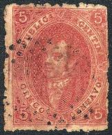 ARGENTINA: GJ.25, 4th Printing With Interesting VARIETY: Reentry (line) In The Left Margin (position 51), And Partial Do - Covers & Documents