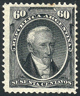 ARGENTINA: GJ.43, 1867 60c. Posadas, Mint Original Gum, VF Quality, Rare! - Other & Unclassified